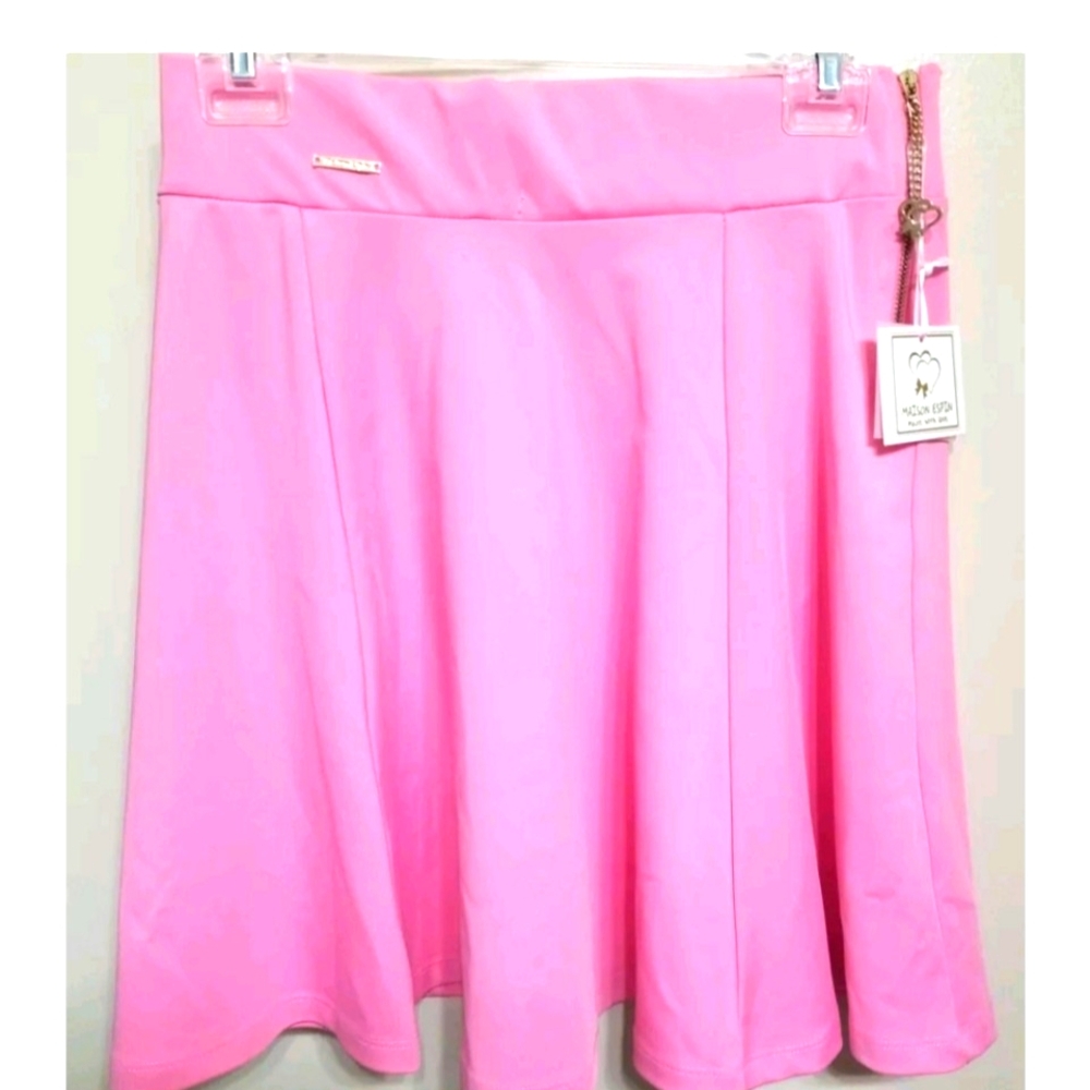 Maison ESPIN Skirt  Womens PINK Made With LOVE  short line A Size M Newl